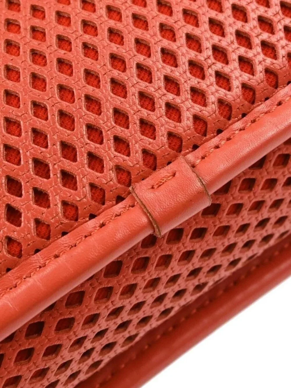 Chanel Red Perforated Calfskin Up in the Air Shoulder Bag 198086